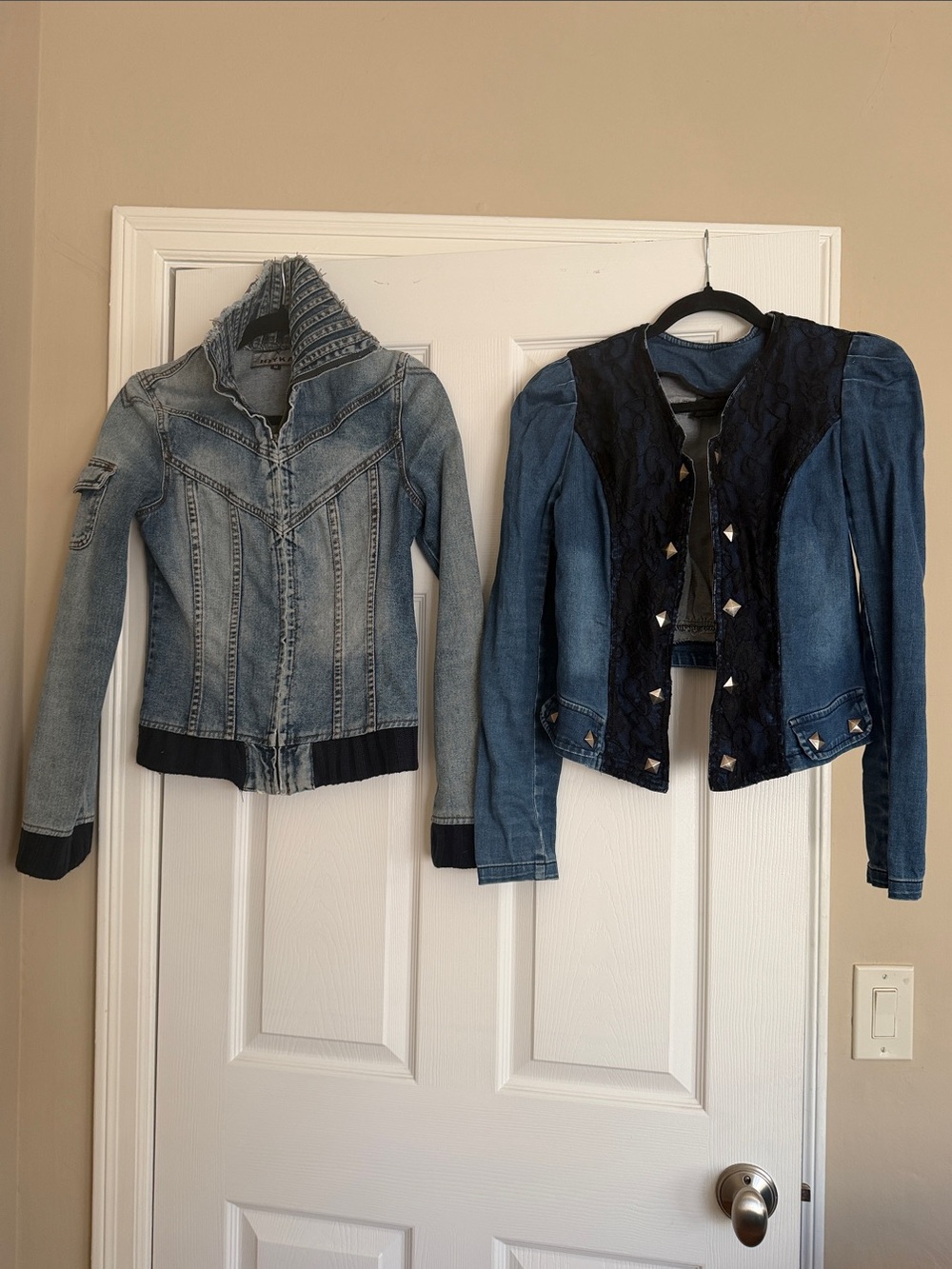 Mexx Women's Denim Jacket Duo in Light Blue and Dark Blue